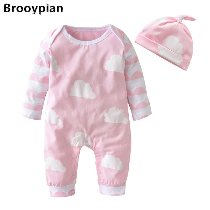 New 2018 Autumn Newborn Baby Girl Clothes Baby